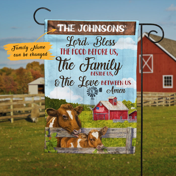 Personalized Farm Dear Lord Flag JL222 28O47 1