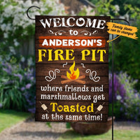 Personalized Fire Pit Gardening Garden Flag JN251 87O60 thumb 1