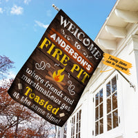 Personalized Fire Pit Gardening Garden Flag JN251 87O60 thumb 1