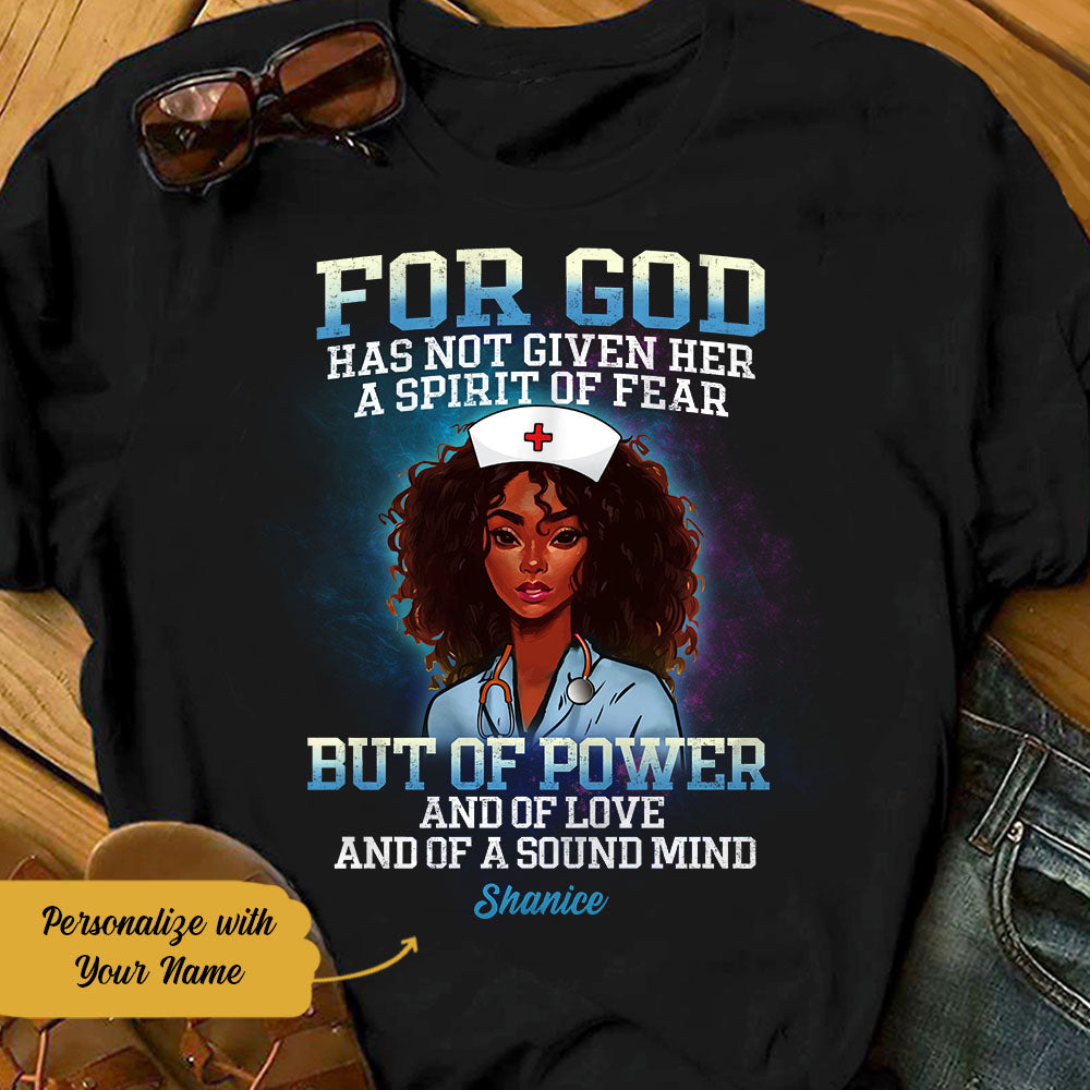 Personalized For God Nurse BWA T Shirt AG111 28O58