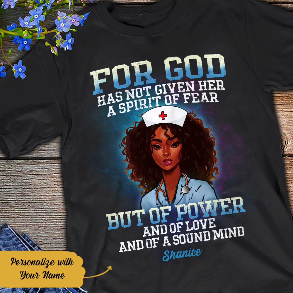 Personalized For God Nurse BWA T Shirt AG111 28O58