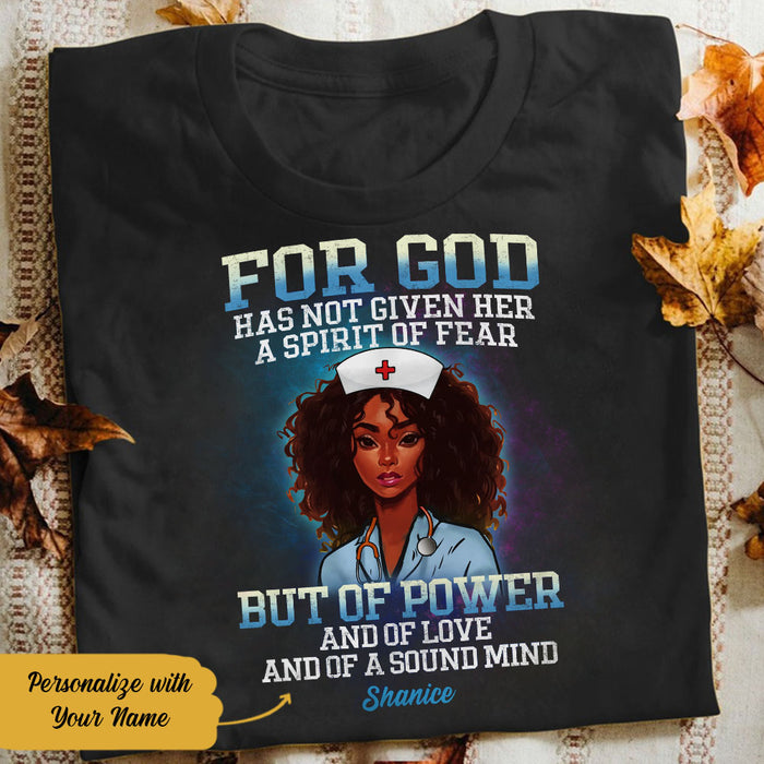 Personalized For God Nurse BWA T Shirt AG111 28O58 1