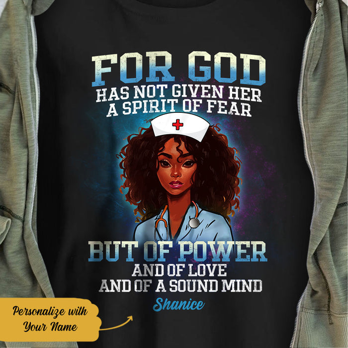 Personalized For God Nurse BWA T Shirt AG111 28O58 1