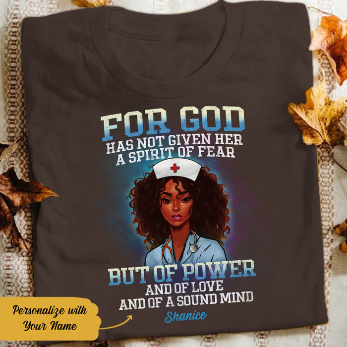 Personalized For God Nurse BWA T Shirt AG111 28O58 1