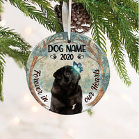 Personalized Forever In Our Hearts Pug Dog Memorial  Ornament OB223 73O36 thumb 1
