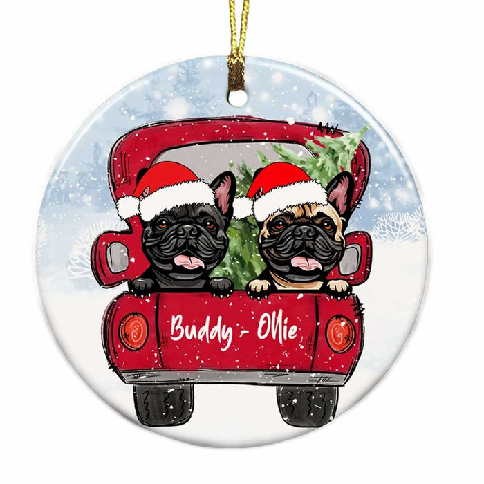 Personalized French Bulldog Dog Christmas Ornament SB301 81O34 1