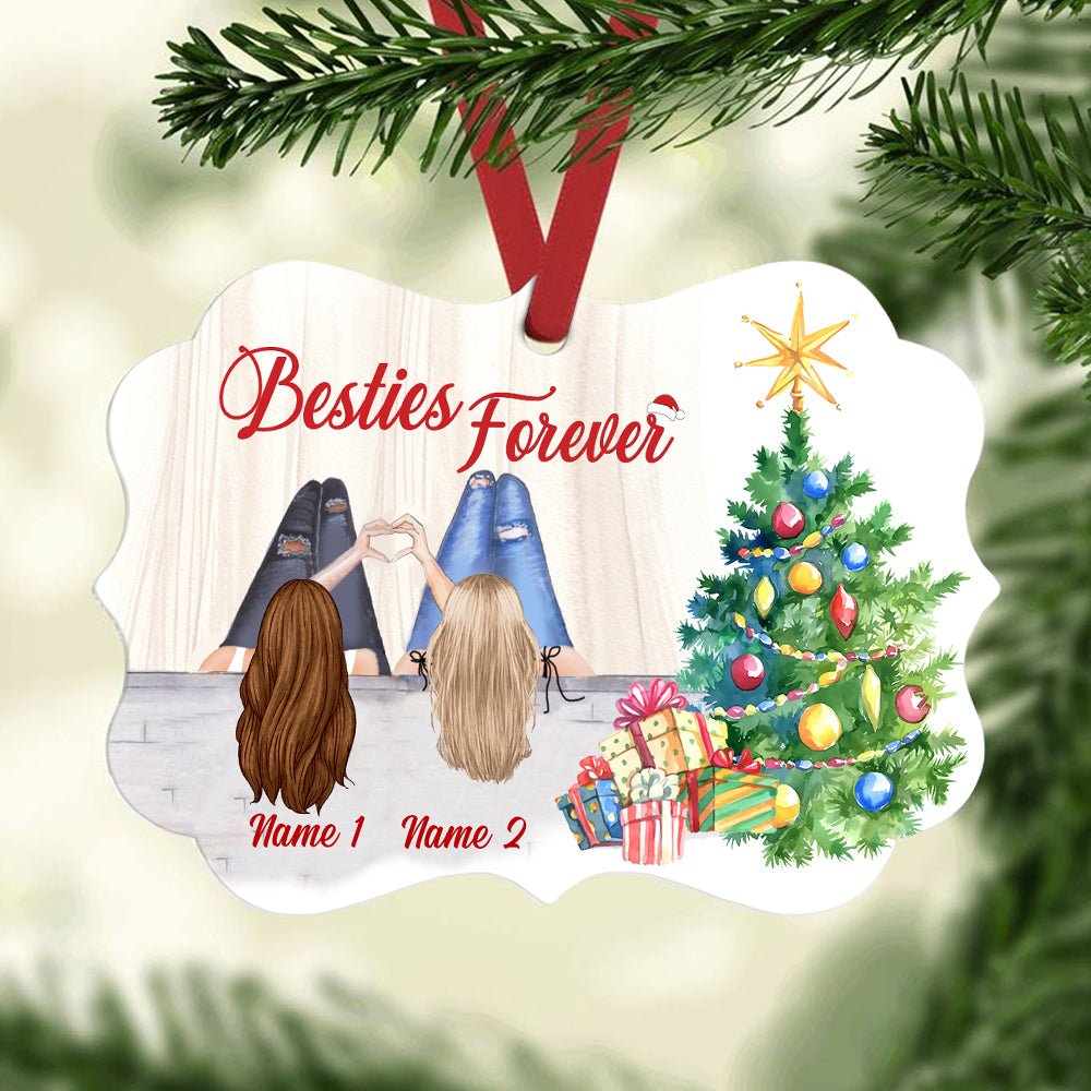 Personalized Friends Forever Besties Christmas Benelux Ornament NB111 95O34