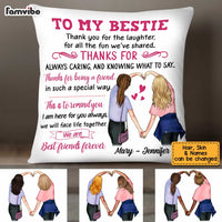 Personalized Sisters To My Bestie Pillow FB52 95O34 thumb 1