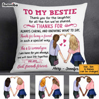 Personalized Sisters To My Bestie Pillow FB52 95O34 thumb 1