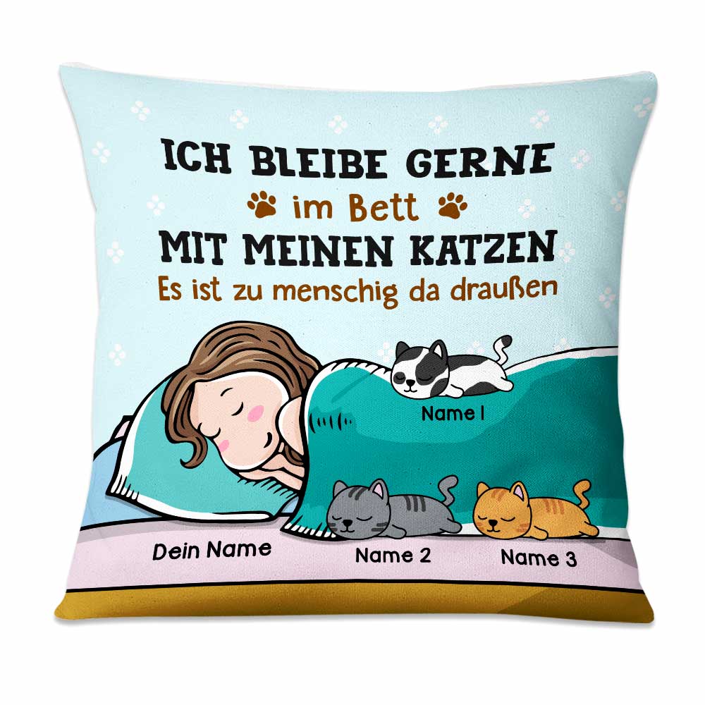 Personalized German Cat Katze Pillow MR303 29O47