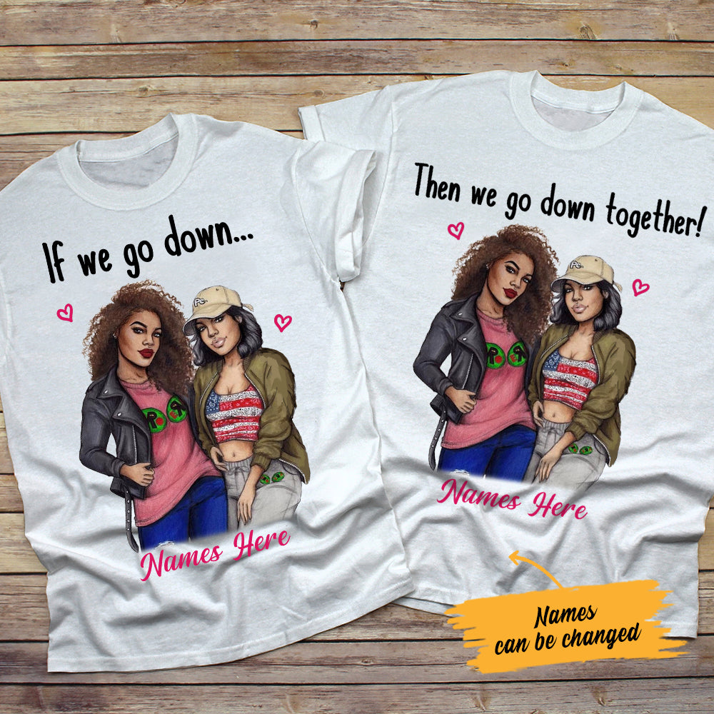 Personalized Go Together BWA Friends Couple T Shirt SB112 29O34