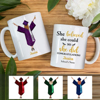 Personalized Graduation Girl She Did It Mug MR101 67O58 thumb 1