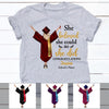 Personalized Graduation Girl She Did It T Shirt MR101 67O58 1