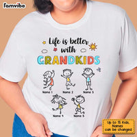 Personalized Grandkid Love Drawing T Shirt AP82 28O34 thumb 1