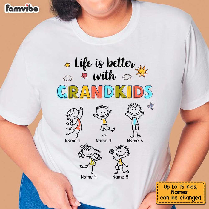 Personalized Grandkid Love Drawing T Shirt AP82 28O34 1