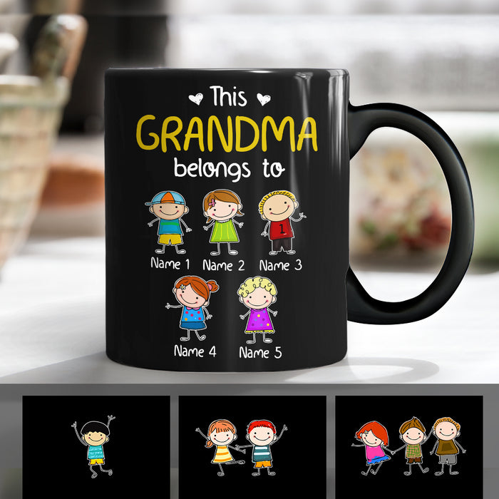 Personalized Grandma Belongs To Mug MY111 81O34 1