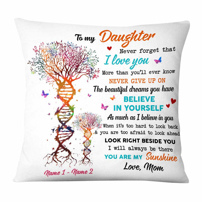 Personalized Grandma Granddaughter Mom Daughter Pillow MR41 26O58 1