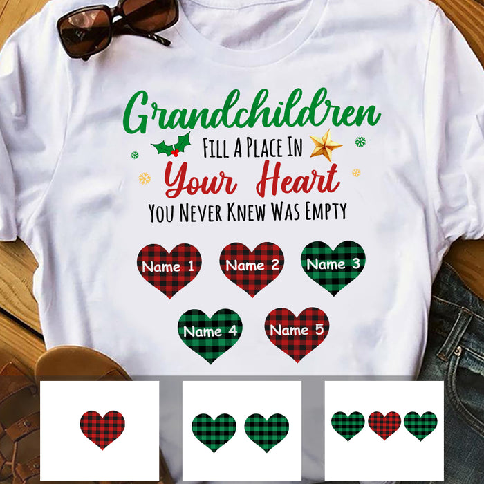 Personalized Grandma Grandpa Heart T Shirt OB83 81O34 1