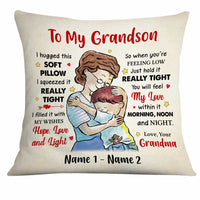 Personalized Grandson Hug Pillow MR41 81O34 thumb 1