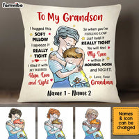 Personalized Grandson Hug Pillow MR41 81O34 thumb 1