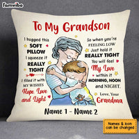 Personalized Grandson Hug Pillow MR41 81O34 thumb 1