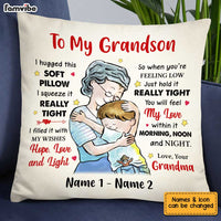 Personalized Grandson Hug Pillow MR41 81O34 thumb 1