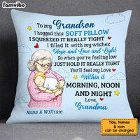 Personalized Grandma Holding Grandson Pillow OB111 36O34 thumb 1