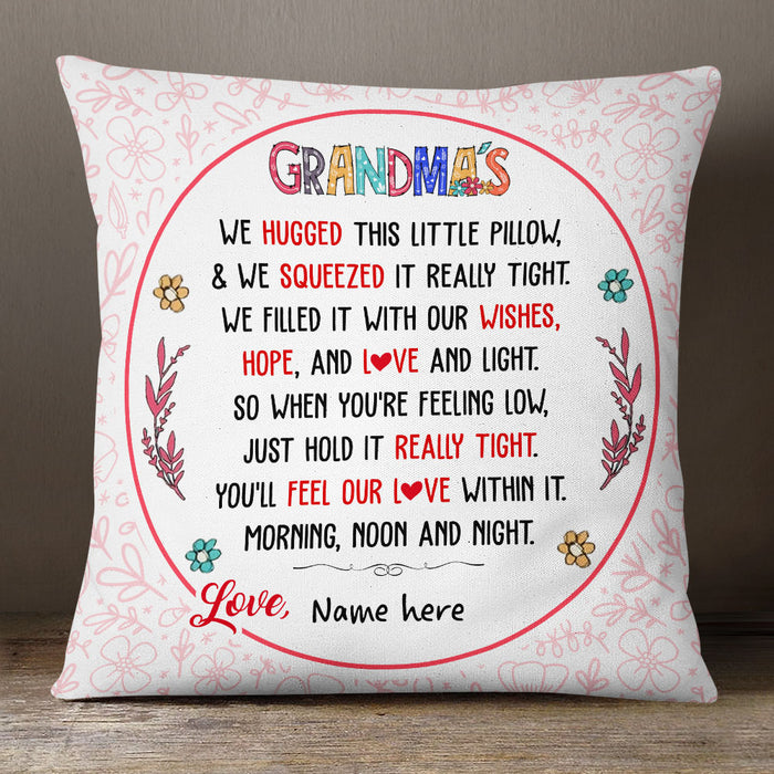 Personalized Grandma Hugged This  Pillow NB193 30O53 (Insert Included) 1