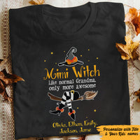 Personalized Grandma Witch Halloween T Shirt AG222 87O57 thumb 1