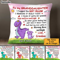 Personalized Granddaughter Dinosaur Pillow AG311 33O34 thumb 1