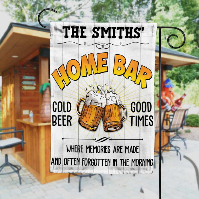 Personalized Home Bar Cold Beer Flag AG122 26O57 1