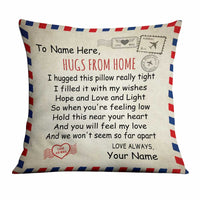 Personalized Hugs From Home Long Distance  Pillow SB295 85O34 thumb 1