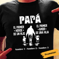 Personalized Hunting Dad Papá Spanish T Shirt MY41 81O53 thumb 1
