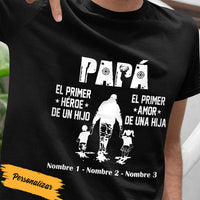 Personalized Hunting Dad Papá Spanish T Shirt MY41 81O53 thumb 1