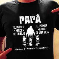 Personalized Hunting Dad Papá Spanish T Shirt MY41 81O53 thumb 1