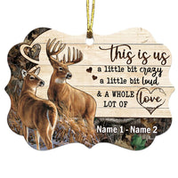 Personalized Hunting Deer Couple Christmas Benelux Ornament SB92 95O47 thumb 1