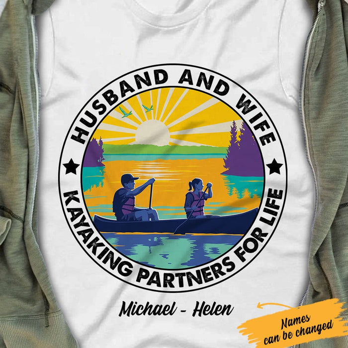 Personalized Kayaking White T Shirt JN162 65O61 1