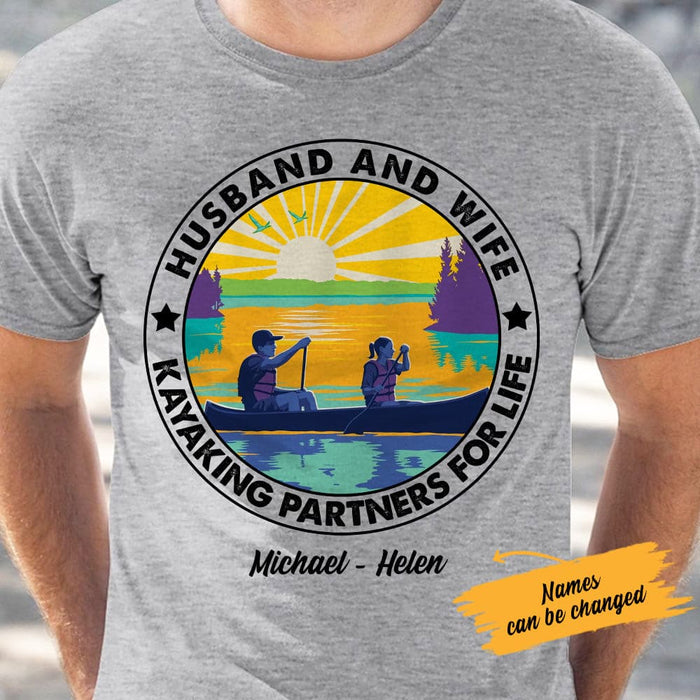 Personalized Kayaking White T Shirt JN162 65O61 1