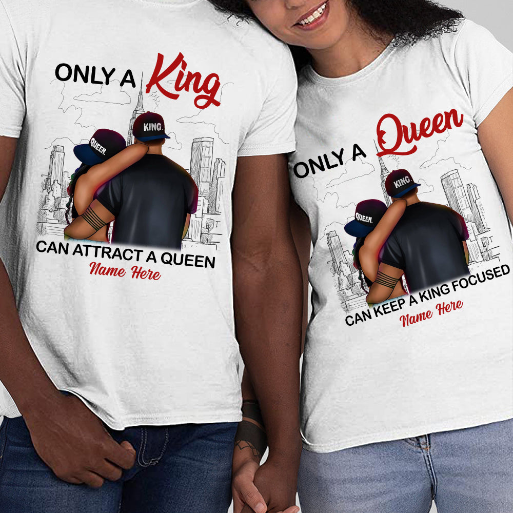 Personalized King And Queen Couple T Shirt SB103 65O57