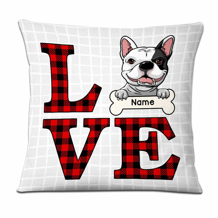 Personalized Love Dog  Pillow DB32 30O47 1