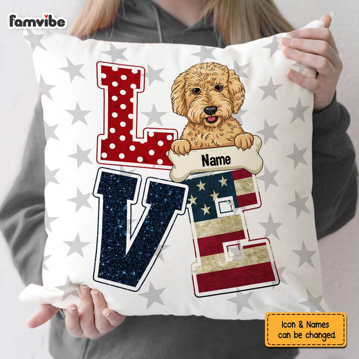Personalized Love Dog Pillow AP292 87O60 (Insert Included) 1