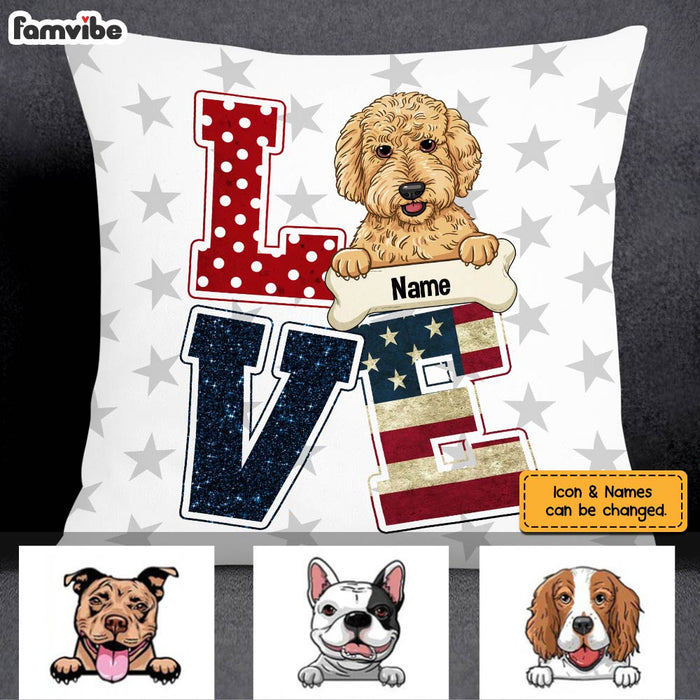 Personalized Love Dog Pillow AP292 87O60 (Insert Included) 1