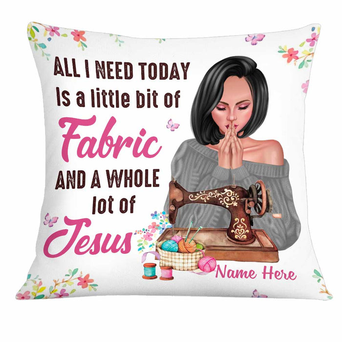 Personalized Love Sewing All I Need Pillow DB33 26O34 1