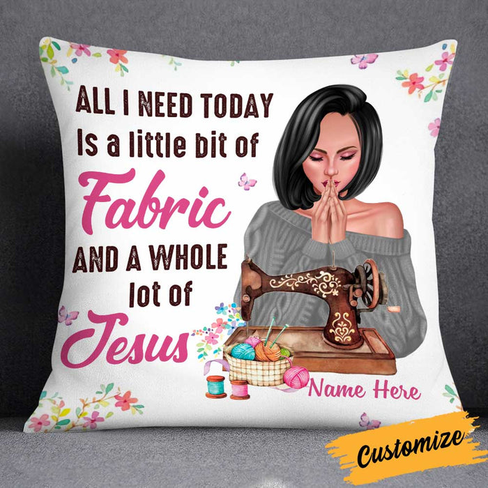 Personalized Love Sewing All I Need Pillow DB33 26O34 1
