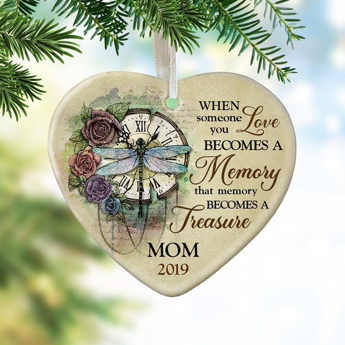 Personalized Memorial Dragonfly Mom Heart Ornament NB253 85O47 1
