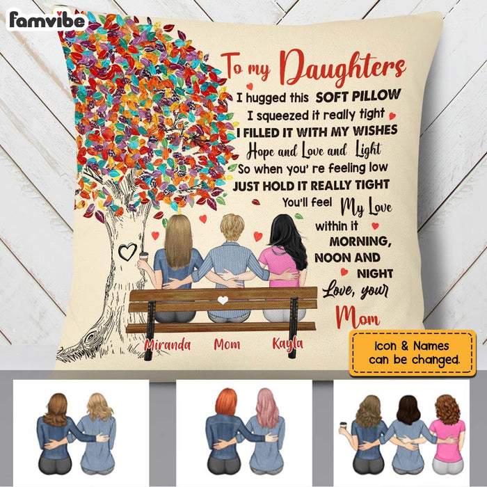 Personalized Daughter Love Tree Pillow FB22 67O60 1