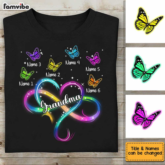 Personalized Grandma Infinity Heart T Shirt AG143 95O34 1