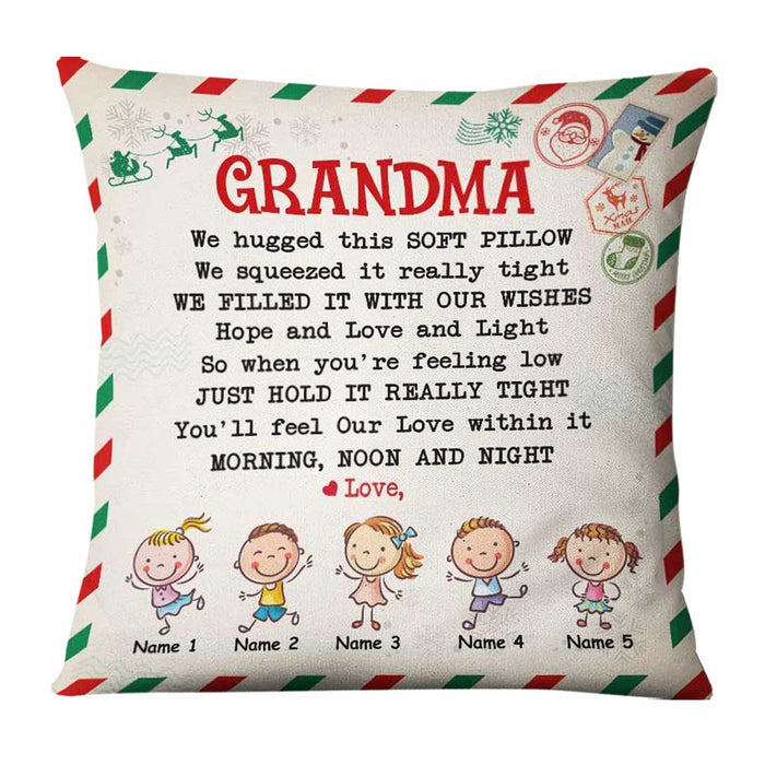 Grandma Postcard - Personalized Pillow (Insert Included) - Christmas G –  Macorner