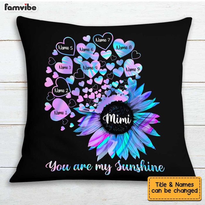 Personalized Mom Grandma Little Sunshine Pillow MR261 95O34 1