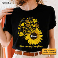 Personalized Grandma Sunflower Little Sunshine T Shirt MR261 95O34 thumb 1